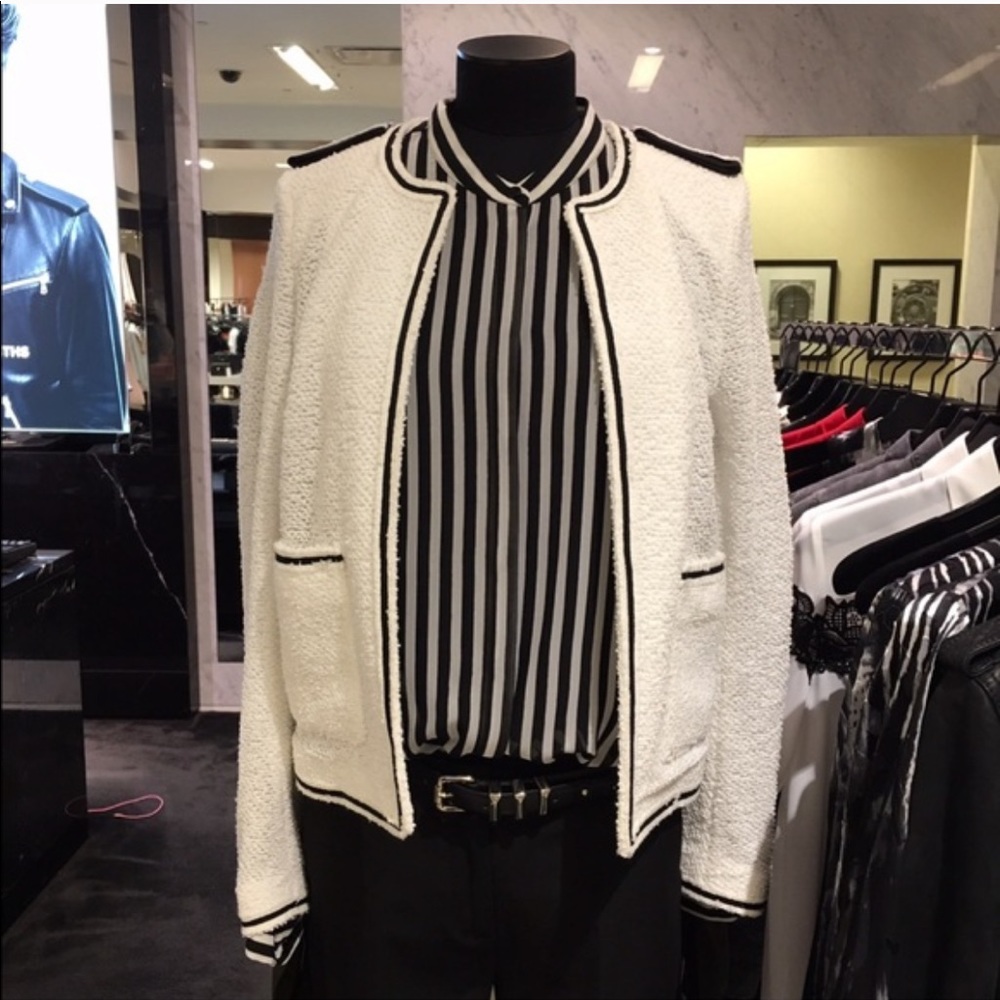 The kooples white summer lace jacket 34